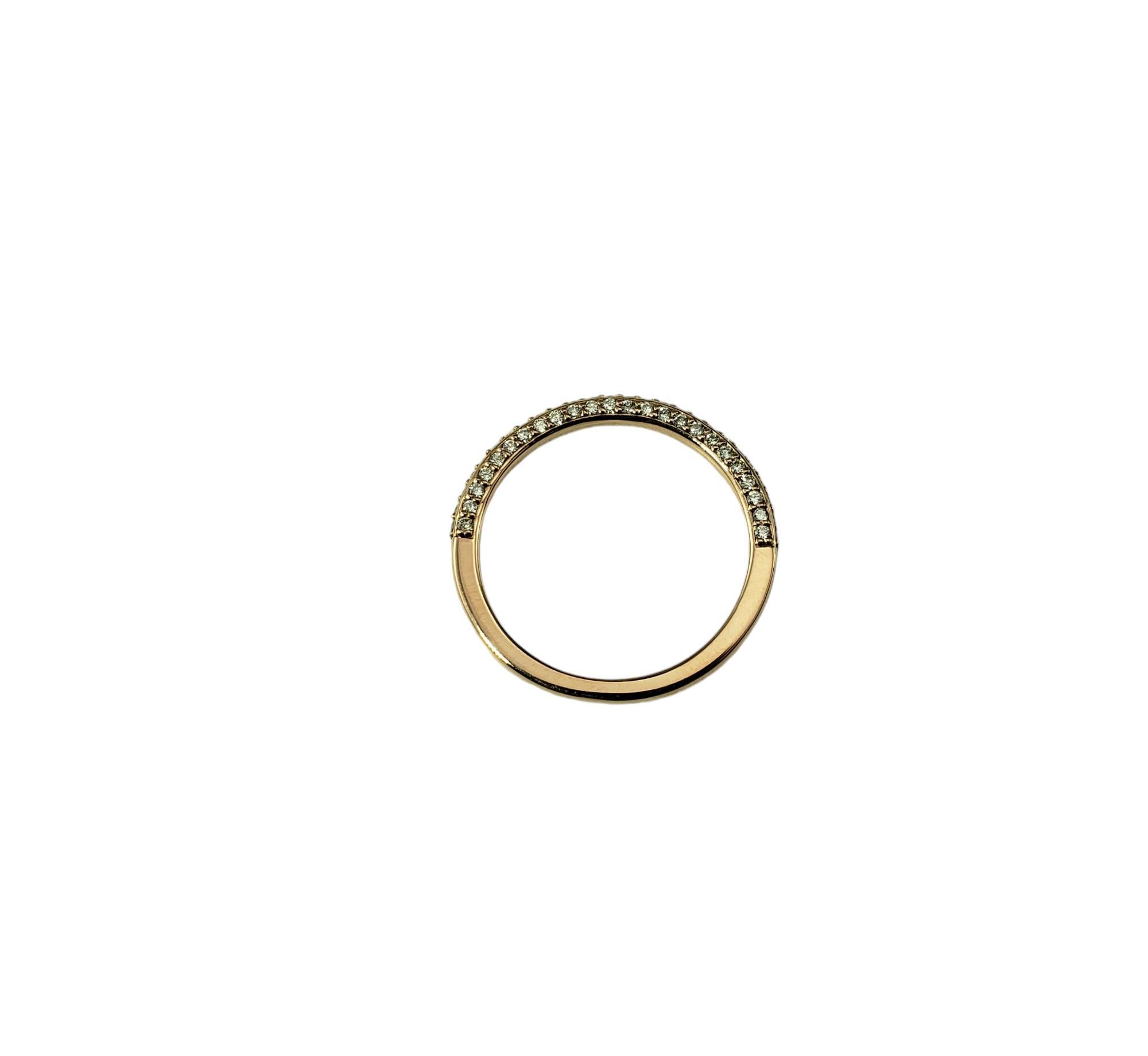 Taglio brillante Anello con diamante in oro rosa 14 carati misura 7,25 #18970 in vendita