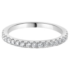 14 Karat Weißgold Diamantring mit Diamanten