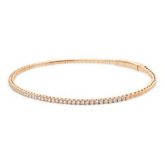 14 Karat Rose Gold Diamond Flex Bracelet