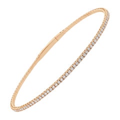 14 Karat Rose Gold Diamond Flex Bracelet