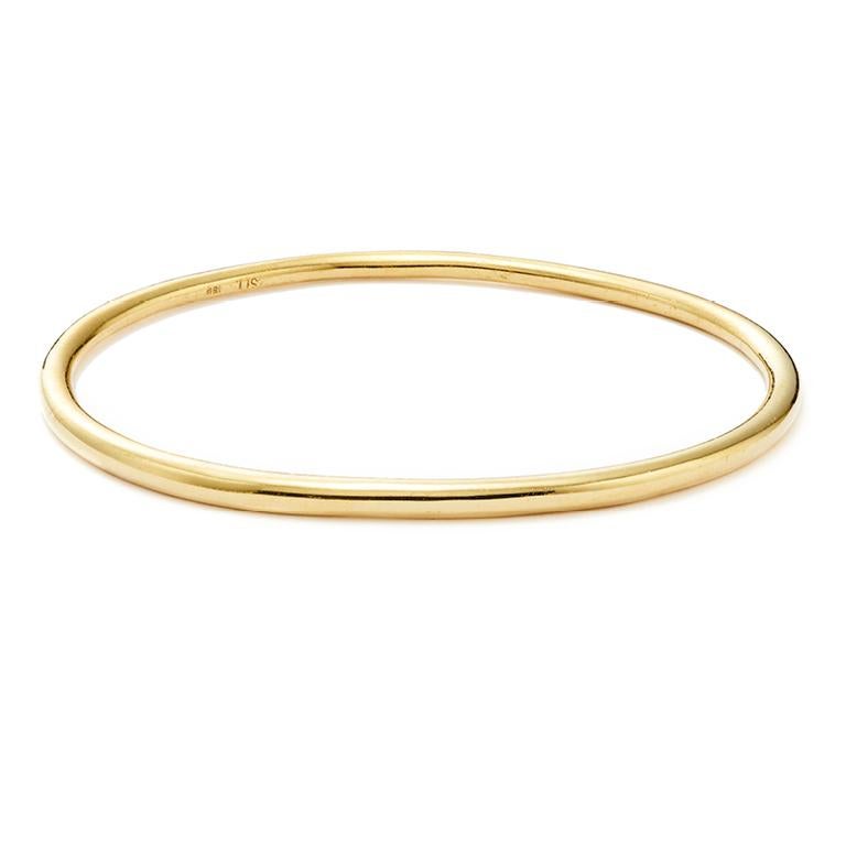 18kt gold elliptical bangles