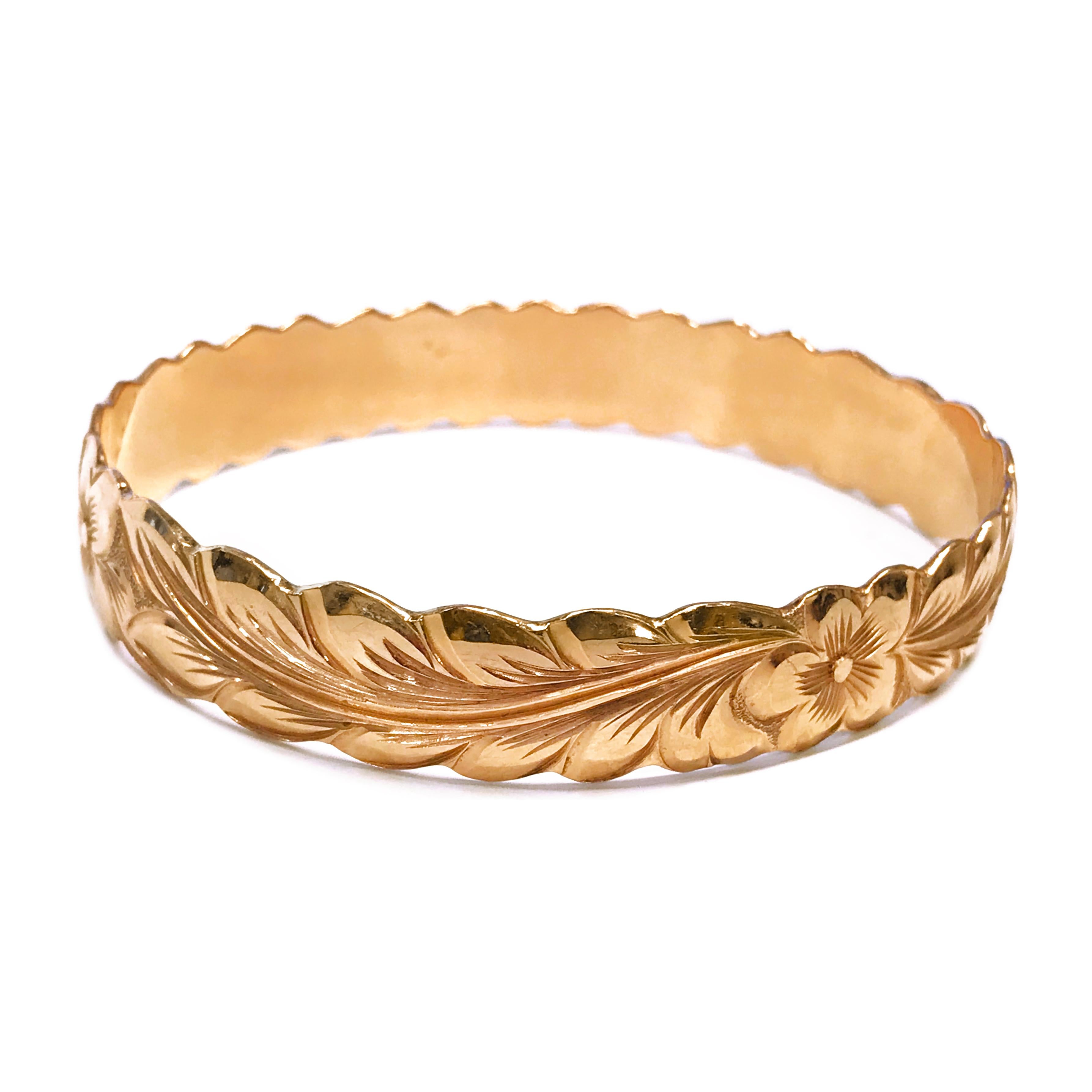 rose gold hawaiian bracelet