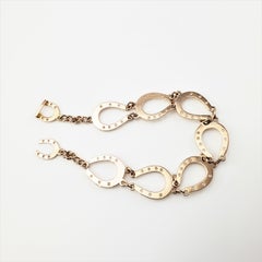 14 Karat Rose Gold Horse Shoe Bracelet