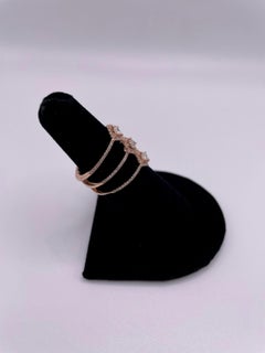 14 Karat Rose Gold Layered Diamond Ring
