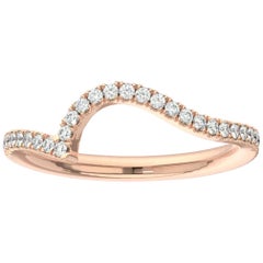 Bracelet en or rose 14 carats avec diamants Noga de 1/5 carat