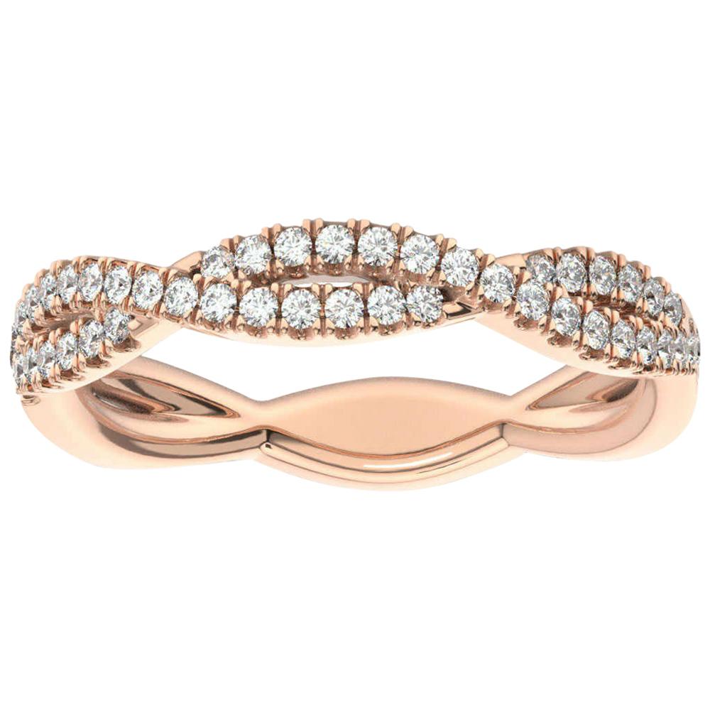 14 Karat Rose Gold Petite Verona Infinity Diamond Ring '1/4 Carat'