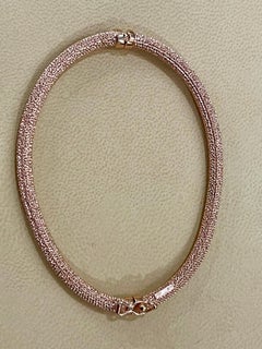 14 Karat Rose Gold Plain Bangle Made in Italy