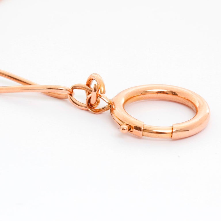 14 Karat Rose Gold Pocket Watch Chain at 1stDibs pocket watches