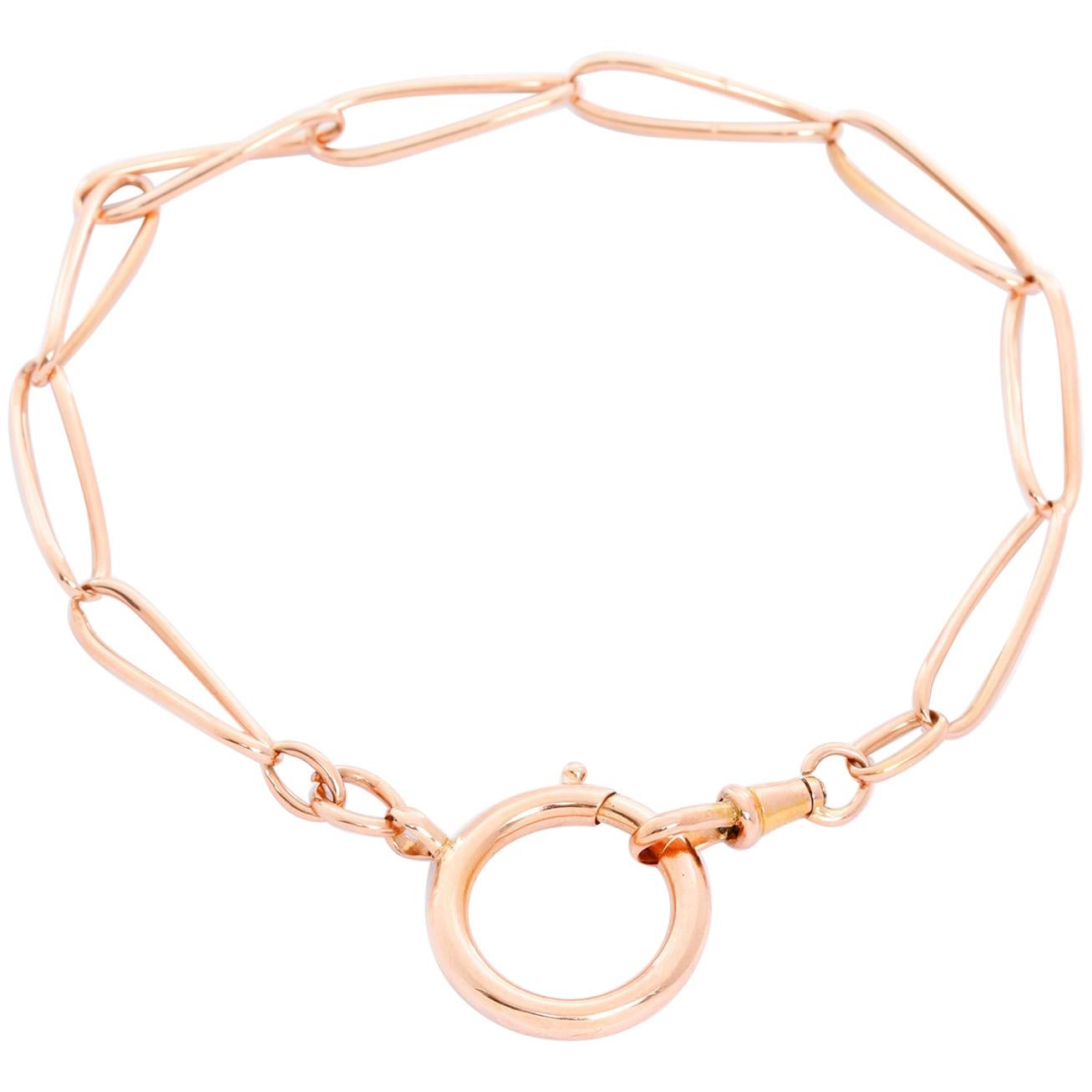 14 Karat Rose Gold Pocket Watch Chain at 1stDibs pocket watches