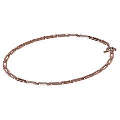 14 Karat Roségold Gliederkette Halskette