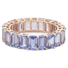 14 Karat Roségold Tansanit Ewigkeitsring