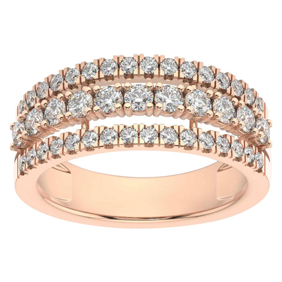 14 Karat Roségold Vega Mode Diamantring '1 Karat'