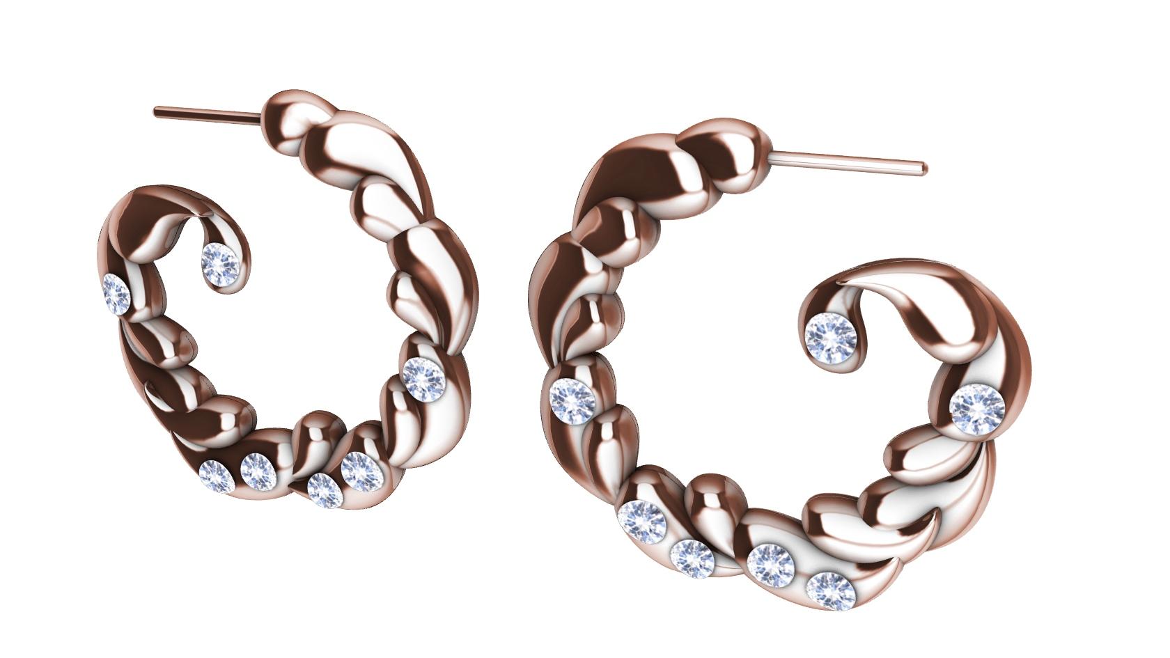 designer hoop earrings