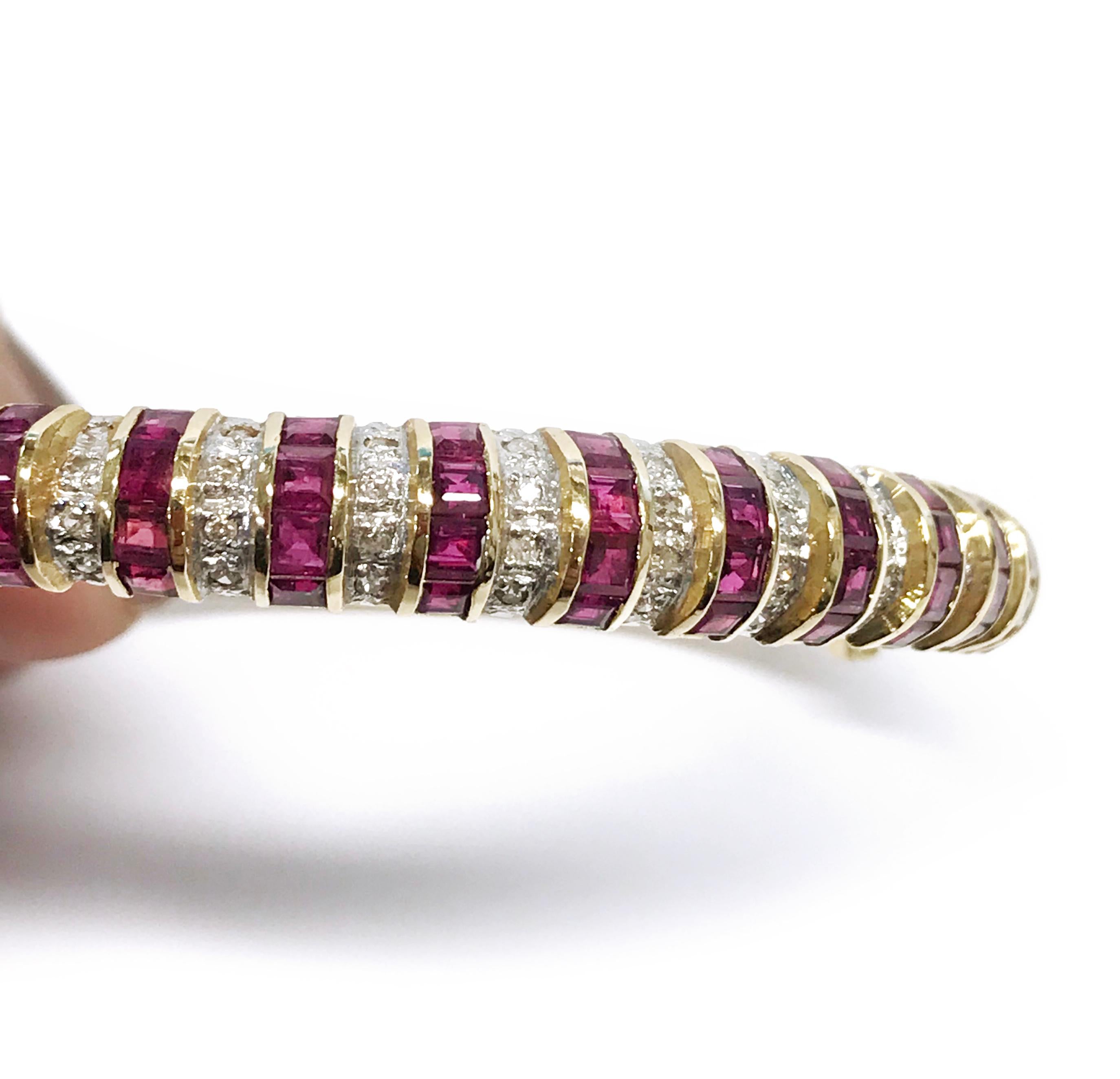 ruby bangle bracelet