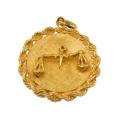 14 Karat Scales of Justice Pendant