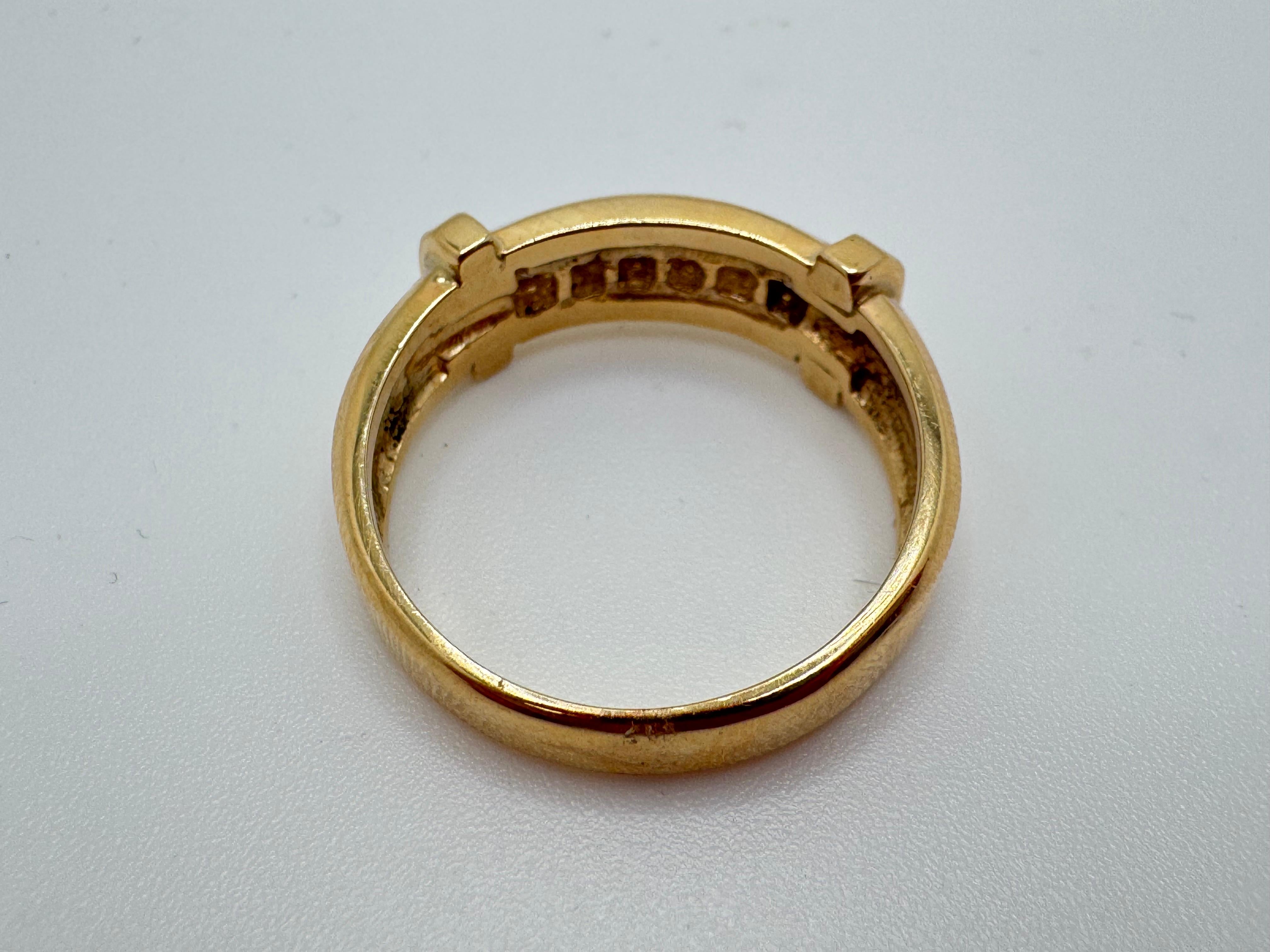 Anillo de seis diamantes de 14 quilates en venta 1