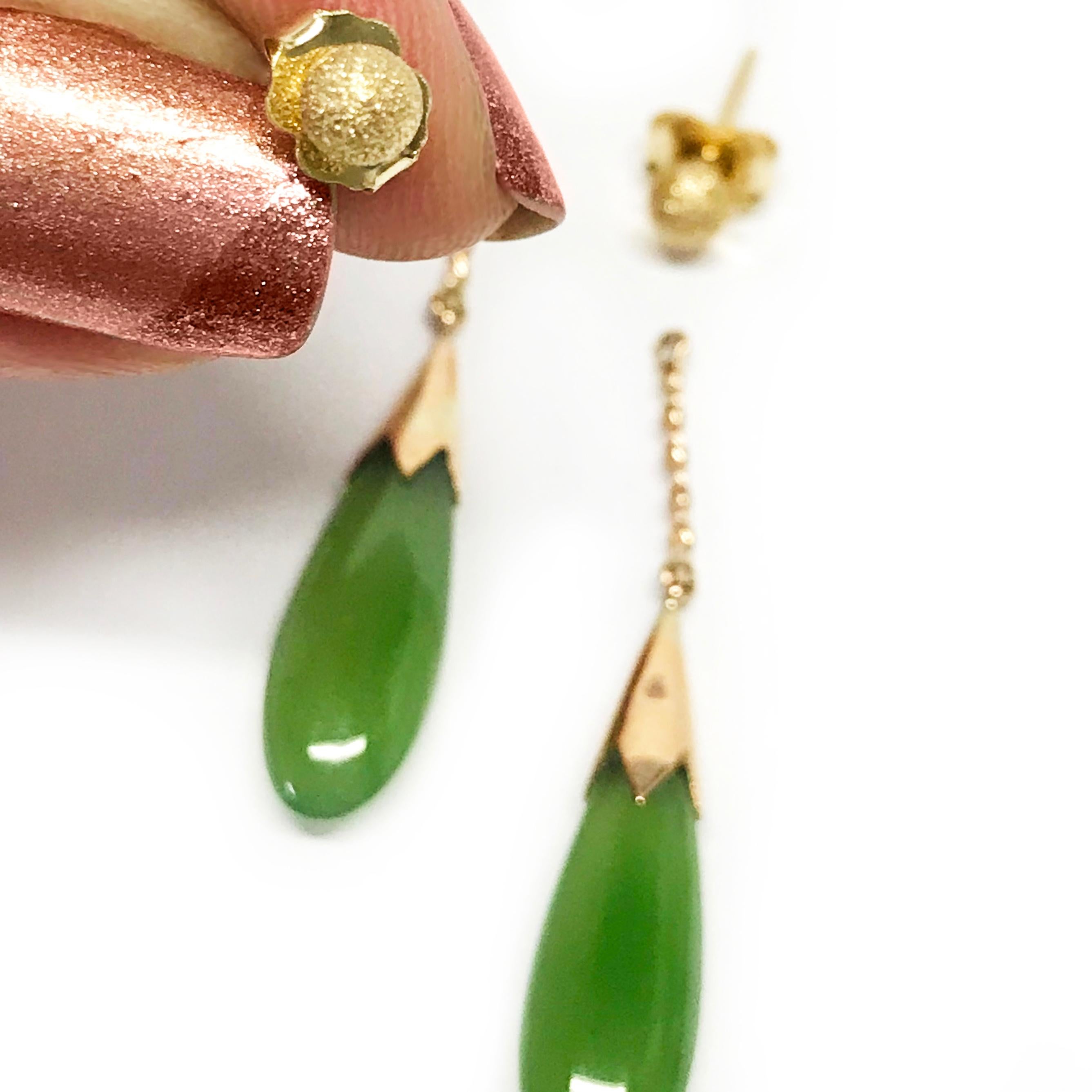 jade earrings drop
