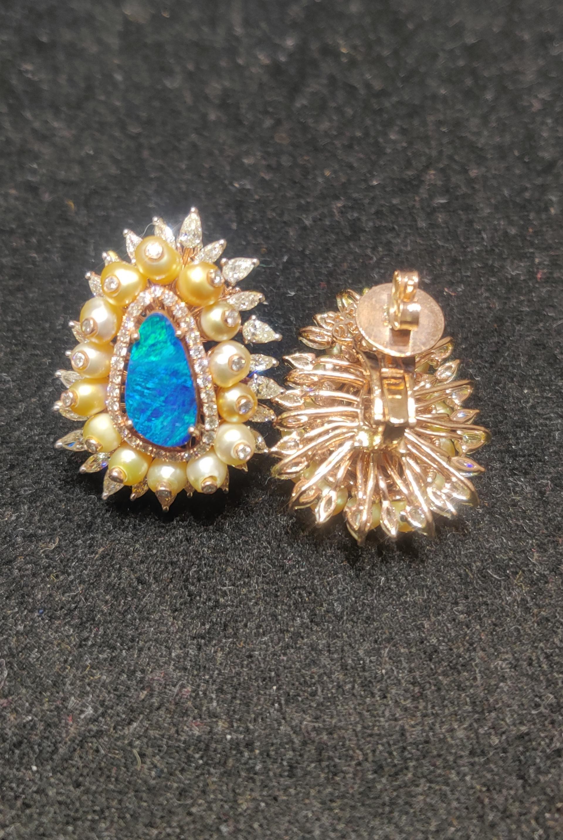 synthetic diamonds earrings