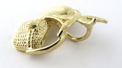 14 Karat Textured Yellow Gold Starfish