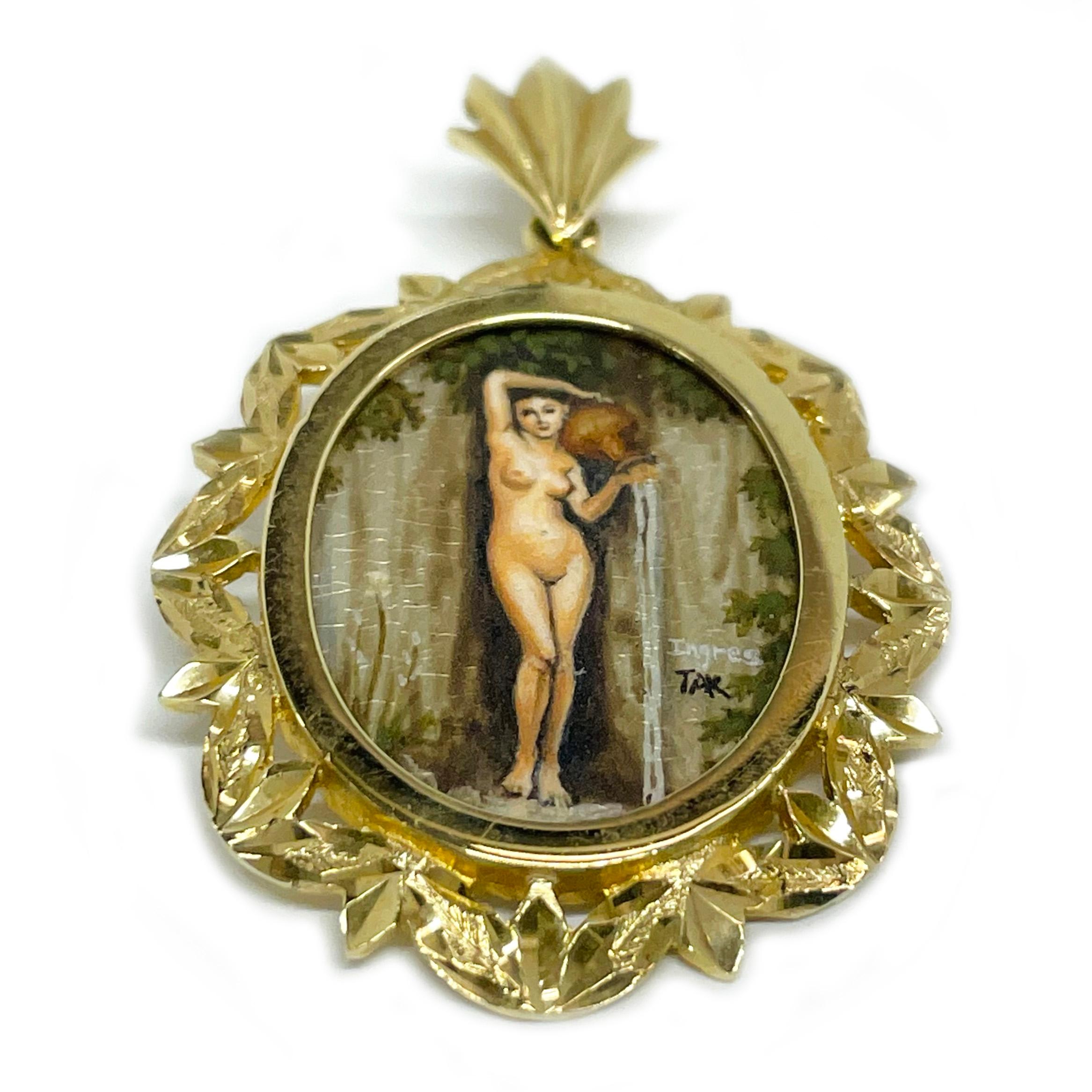 Pendentif en or jaune 14 carats 