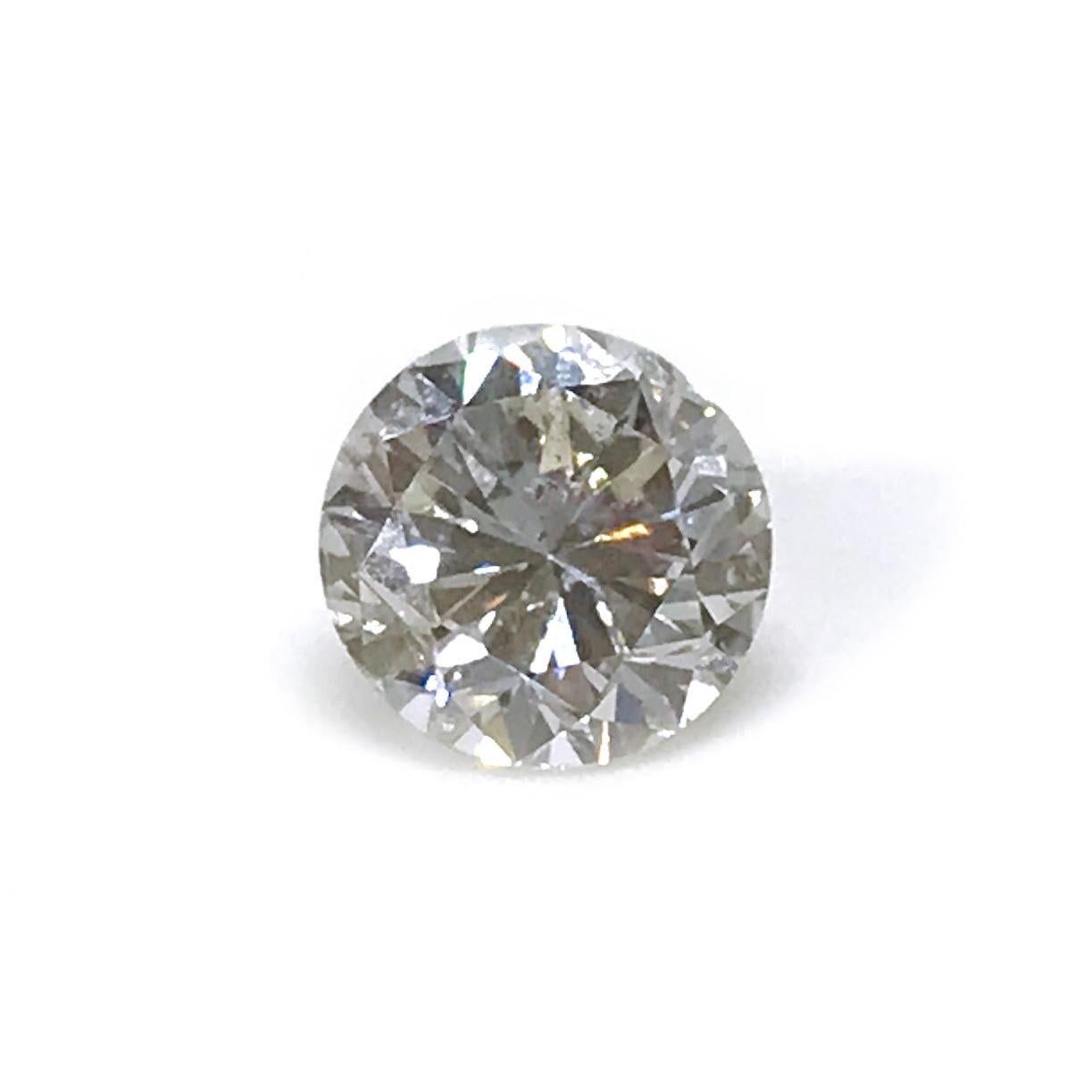 Bague à trois pierres en diamants de 14 carats, 1,27 carat poids total en vente 1
