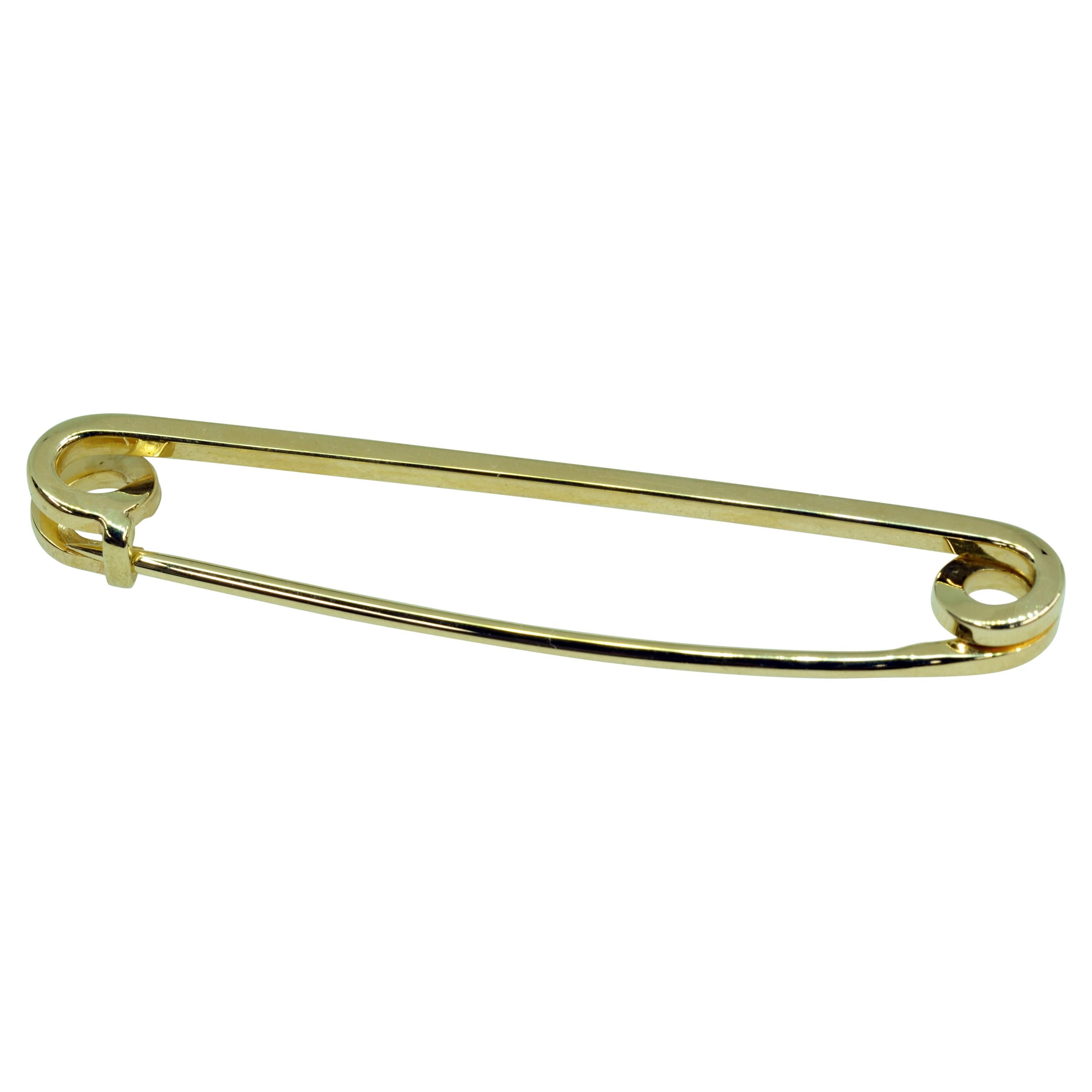14 Karat Tiffany & Co. Safety Pin For Sale