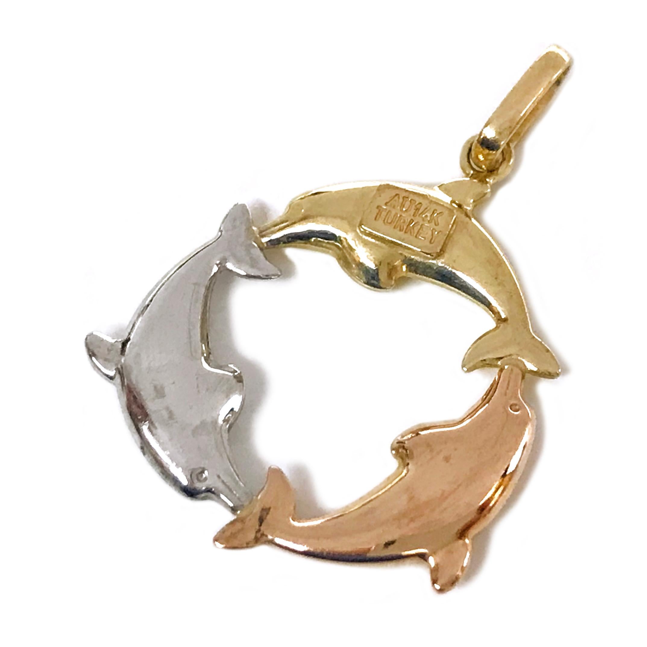 gold dolphin charm