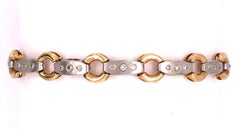 14 Karat Two-Tone Fancy Link Bracelet