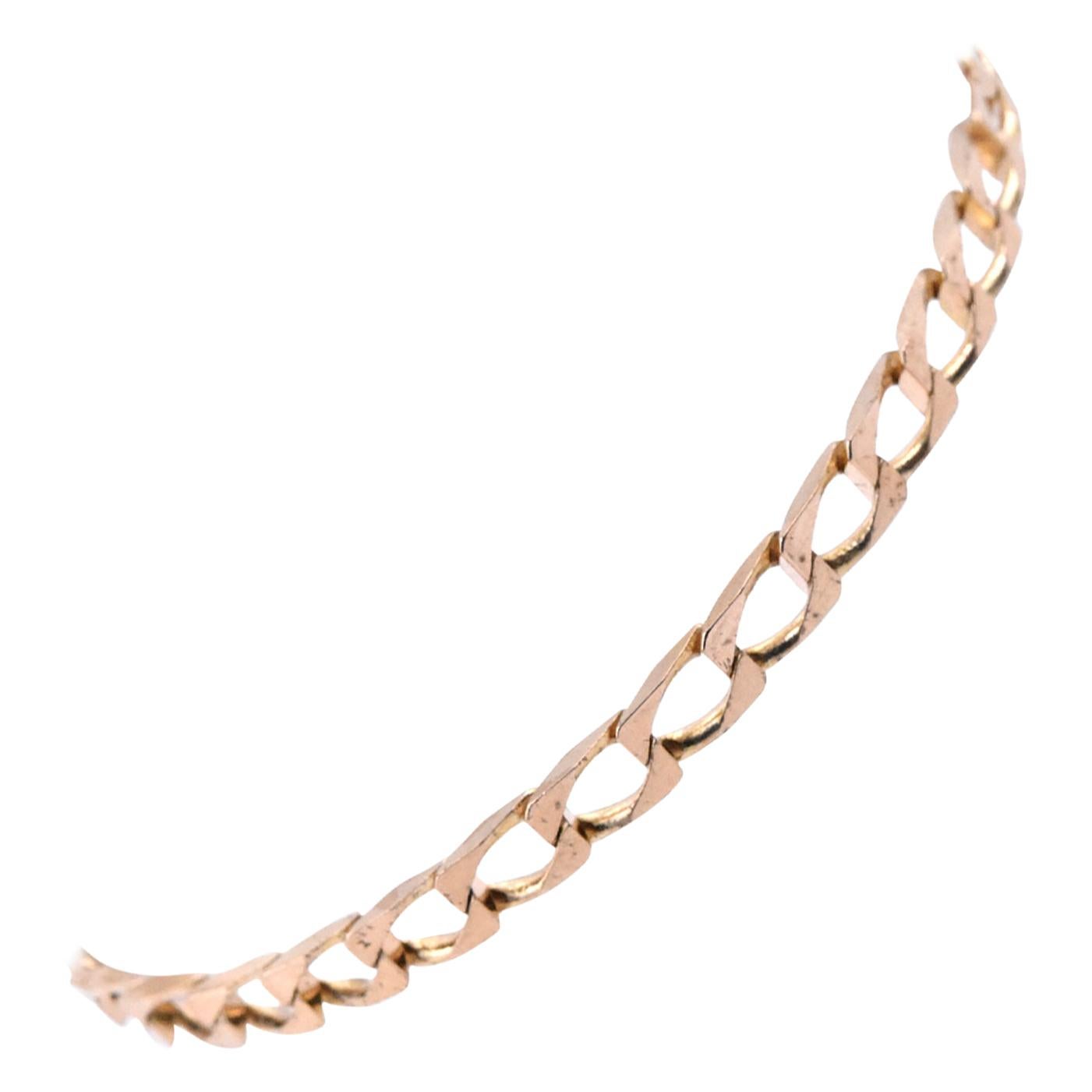 14 Karat Two-Tone Cuban Link Bracelet