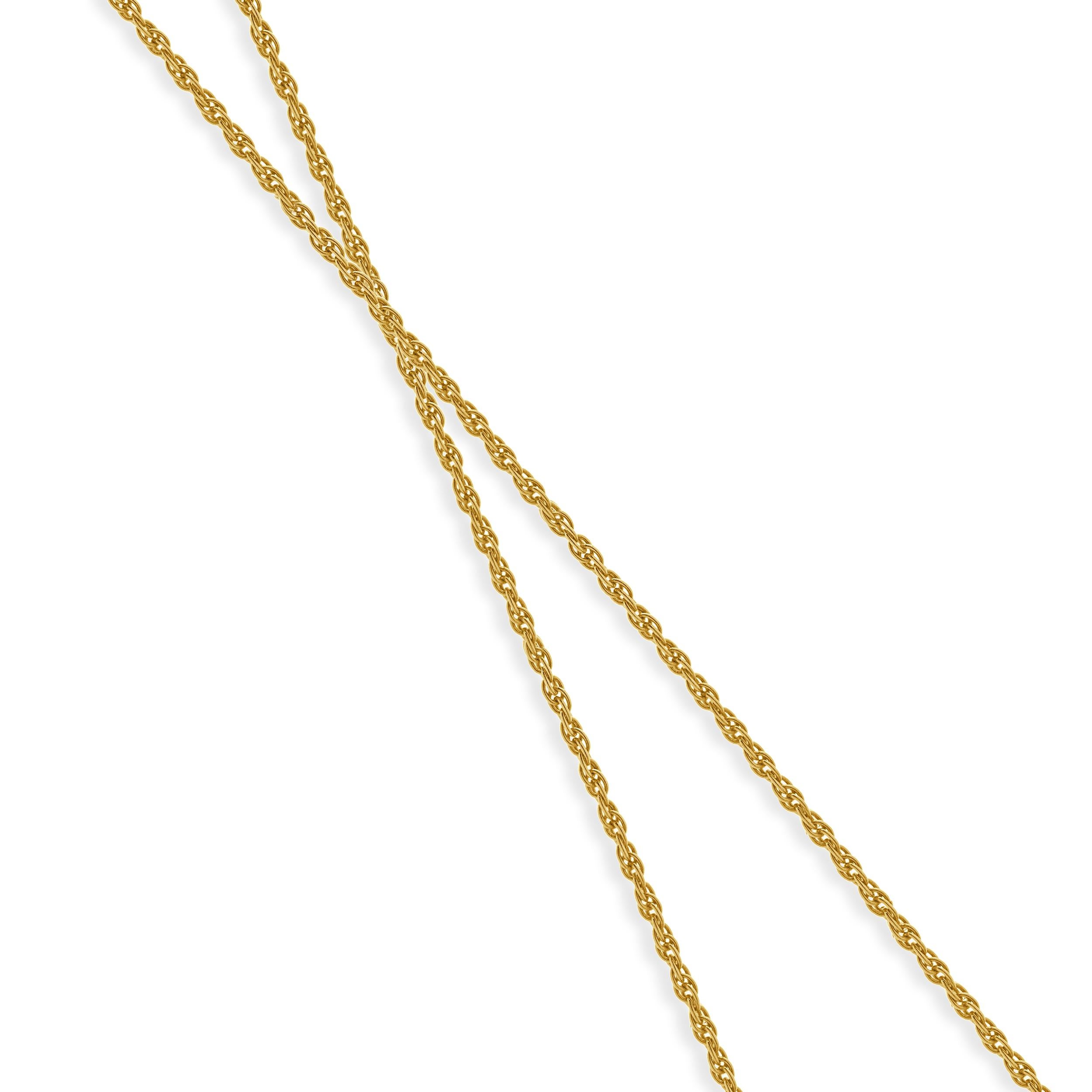 Collana Chevron con diamanti bicolore 14 carati In condizioni ottime in vendita a Scottsdale, AZ