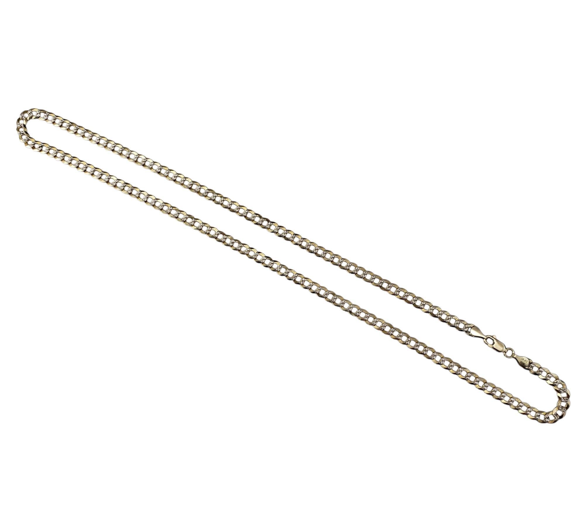 Collana a catena in oro 14 carati bicolore #21250 In condizioni buone in vendita a Washington Depot, CT