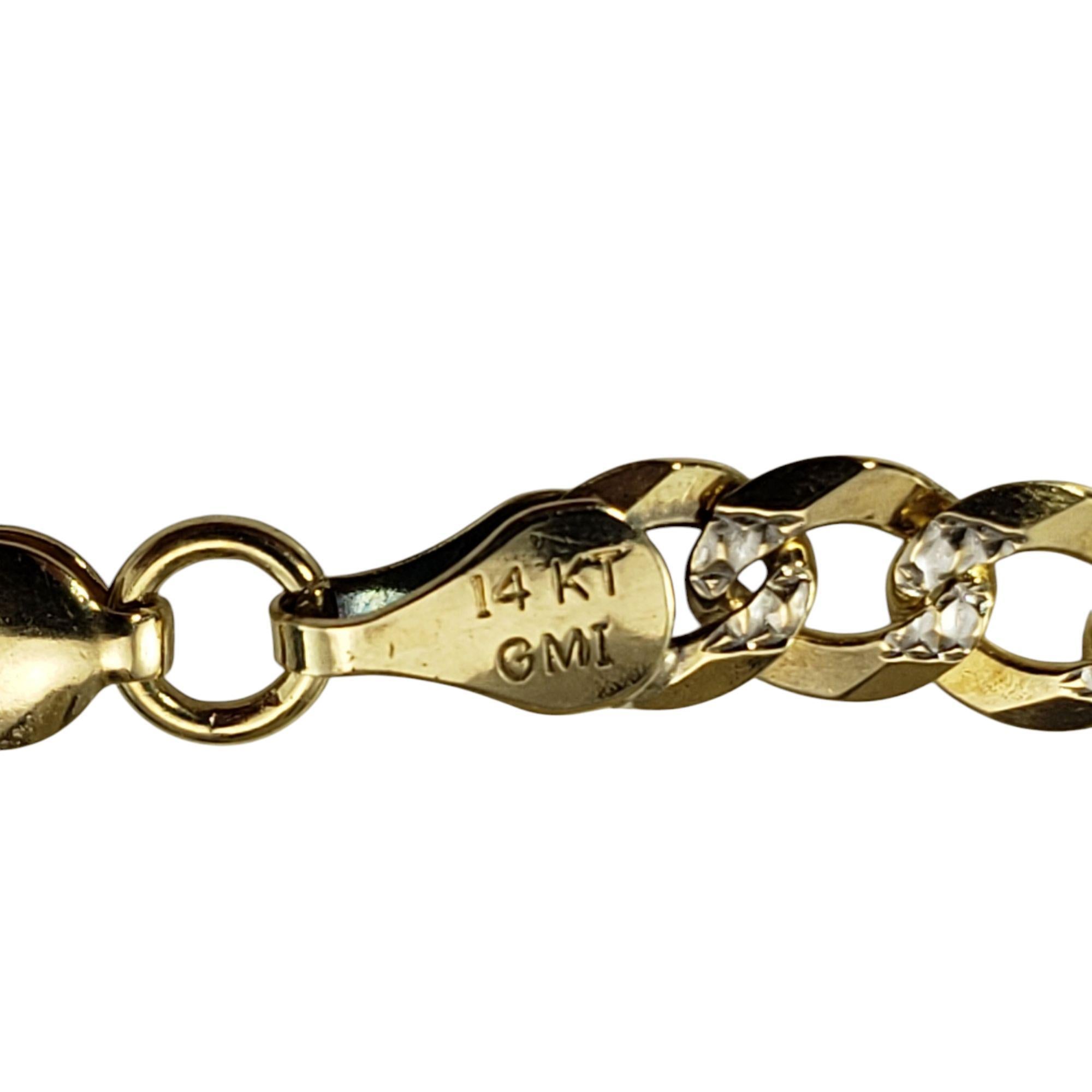 Collana a catena in oro 14 carati bicolore #21250 in vendita 1