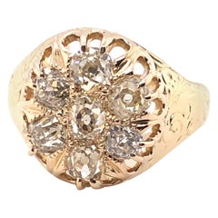 14 Karat Victorian 1.48 Carat Old Mine Cut Diamond Ring