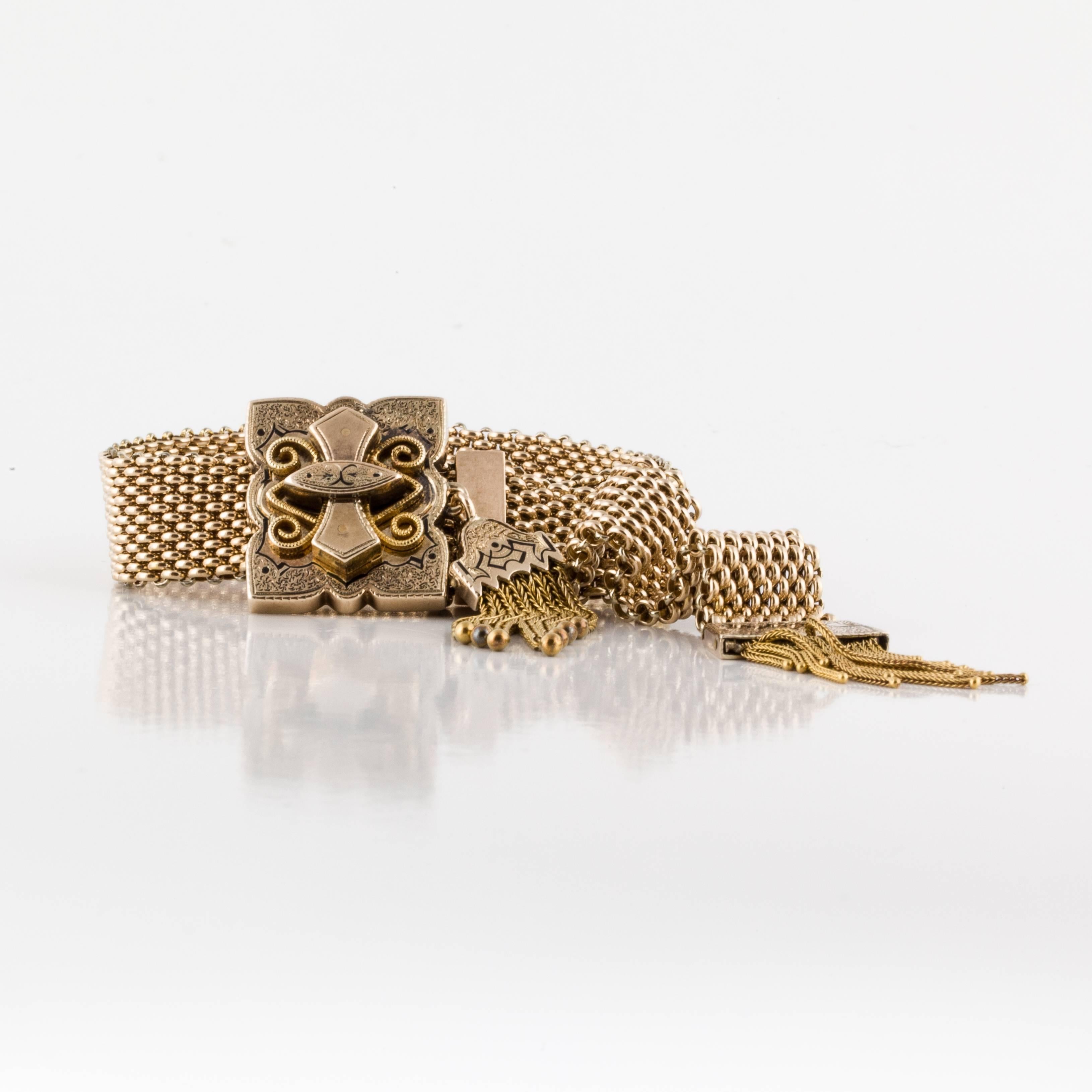 gold tassel bracelet