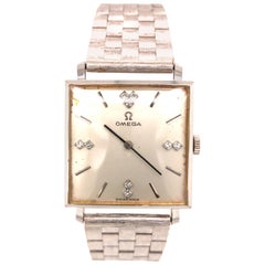 14 Karat Vintage Omega Men's Watch White Gold