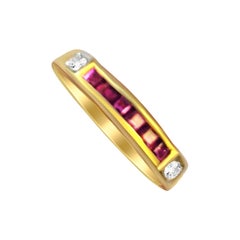14 Karat Vintage Ruby and Diamond Ring