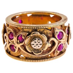 14 Karat Vintage Ruby Ladies Ring