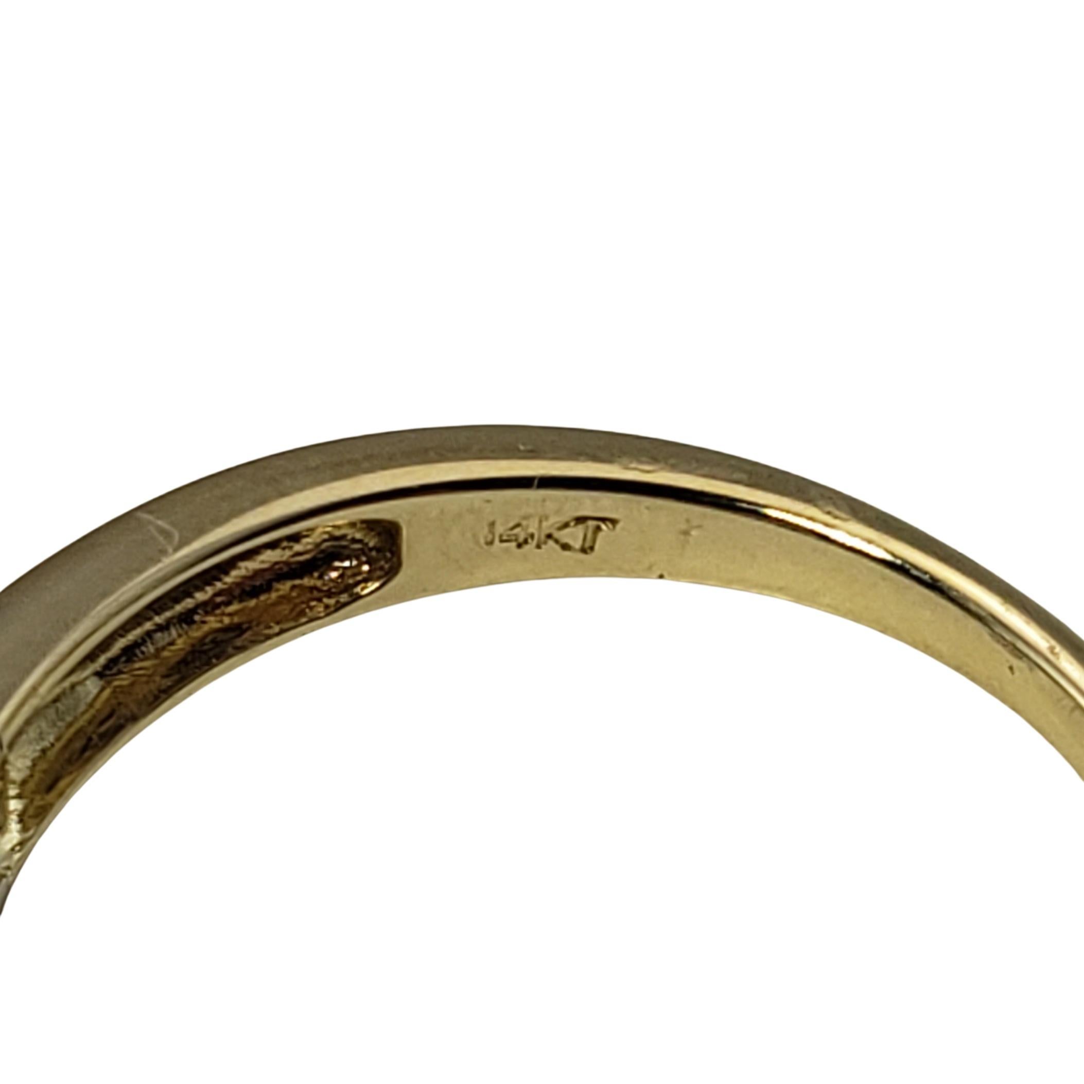 Women's 14 Karat White and Yellow Gold and Diamond Ring Size 6.75