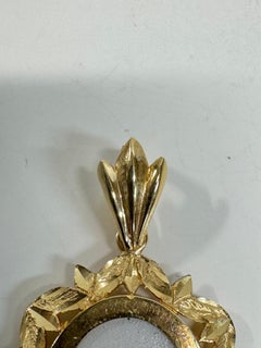 14 Karat White Butterflies Masterpiece Hand Painted MOP Pendant #0870