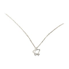 14 Karat White Gold 0.01 Carat Diamonds Star of David Necklace