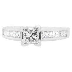 14 Karat White Gold 0.50 Carat Diamond Engagement Ring