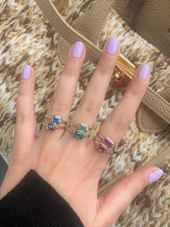 14 Karat White Gold 0.65 ct. Blue Sapphire Solitaire Ring