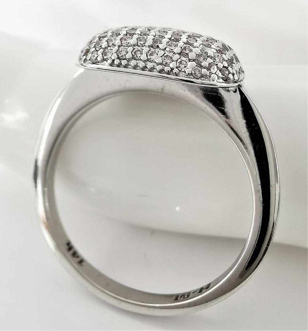 Brilliant Cut 14 Karat White Gold 1.22 Carat Pink Diamonds Designer Cocktail Engagement Ring For Sale