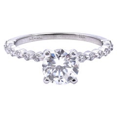 14 Karat White Gold 1.25 Carat Diamond Engagement Ring 14 Karat White Gold 1.25 Carat Diamond Engagement Ring