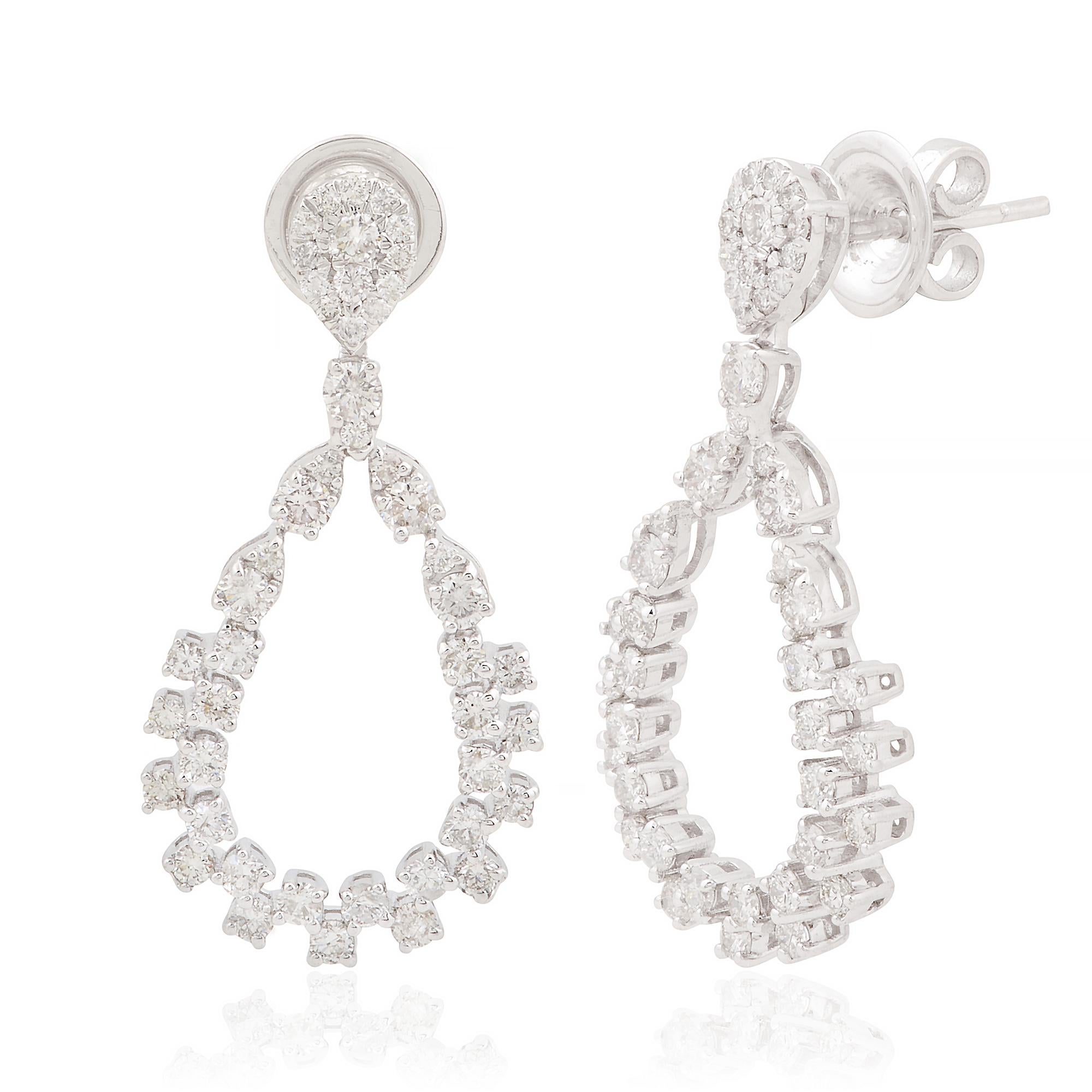 Cast from 14-karat gold, these exquisite earrings are handset with 1.82 carats of sparkling diamonds.

FOLLOW SPECTRUM JEWELS storefront to view the latest collection & exclusive pieces. Spectrum Jewels is proudly rated as a Top Seller on 1stdibs