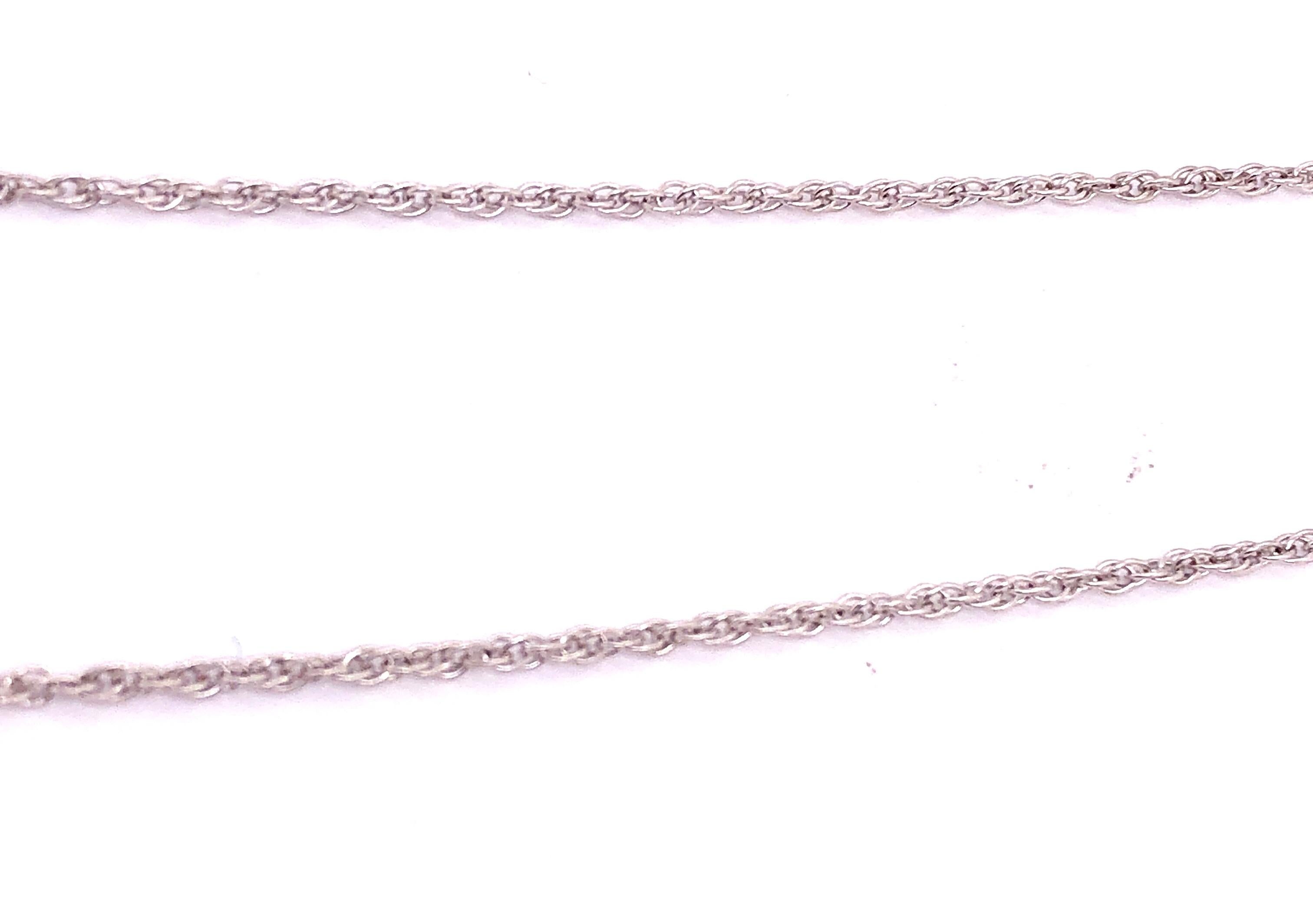 Collier fantaisie en or blanc 14 carats avec diamants en vente 2