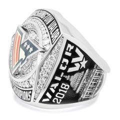 14 Karat White Gold 2018 Washington Valor Arena Bowl Championship Ring