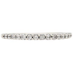 14 Karat White Gold .25 Carat Diamond Wedding Band Ring