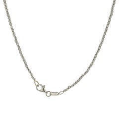 14 Karat White Gold 3MM Diamond Cut Ball Chain