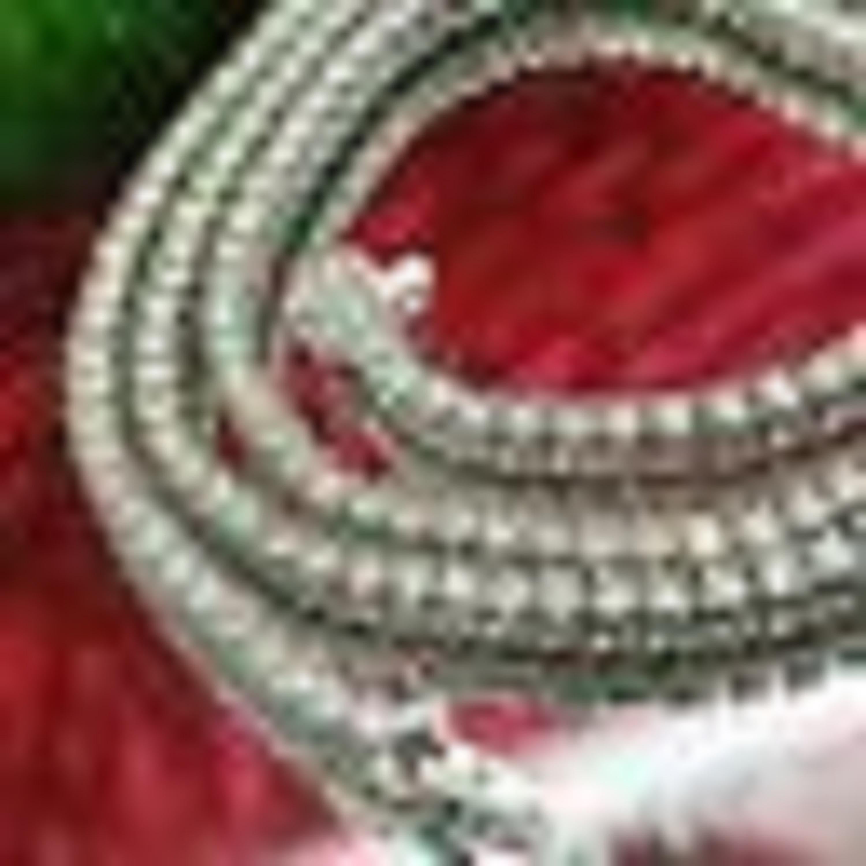 14 Karat White Gold 4 Prong Straight Diamond Necklace 16.98 Carat In New Condition For Sale In Los Angeles, CA